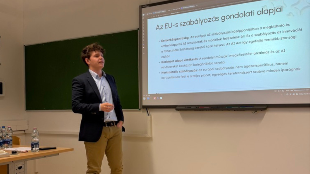 Előadás az egyetemi mesterséges intelligencia szabályozásáról